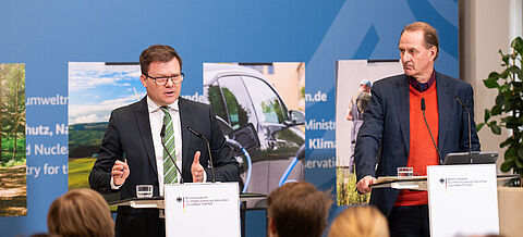 Klimabilanz 2025: Pressekonferenz mit Bundesumweltminister Schneider und UBA-Präsident Messner am 14.03.2026