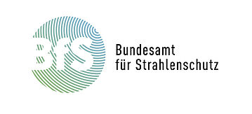 Logo des Bundesamt für Strahlenschutz: Im straffierten grünen Kreis steht BfS