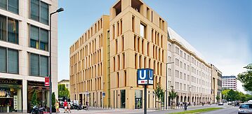 Straßenansicht des Bundesumweltministeriums am Potsdamer Platz