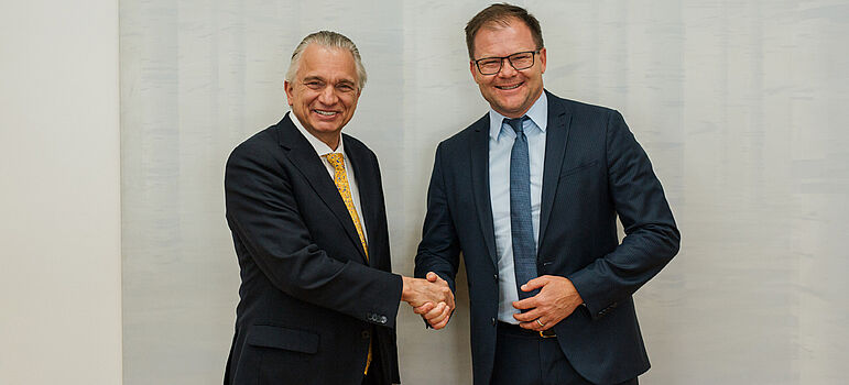 Bundesminister Schneider trifft den Außenminister von Costa Rica Bundesumweltminister Carsten Schneider und Außenminister von Costa Rica Arnoldo André Tinoco
